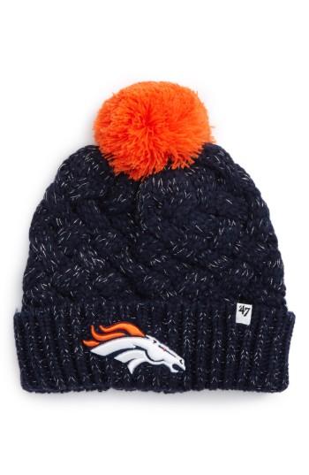 Women's '47 Fiona Denver Broncos Pom Beanie - Blue