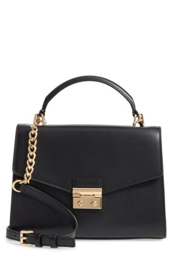 Michael Michael Kors Medium Sloan Leather Satchel - Black