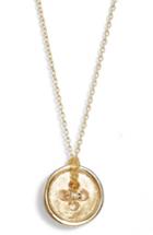 Women's Poppy Finch Cute As A Button Short Pendant Necklace