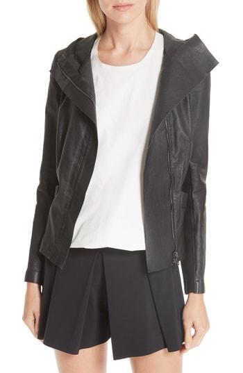 Women's Mission Statement Passion Leather Jacket - Black