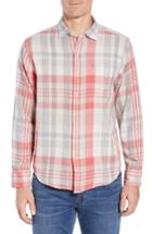 Men's Tommy Bahama Monteverde Madras Fit Shirt, Size Small - Red