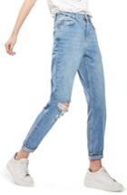 Women's Topshop Ripped Mom Jeans