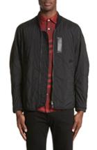 Men's Burberry Marshall Quilted Tech Bomber Jacket - Black
