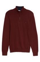 Men's Lacoste Quarter Zip Sweater
