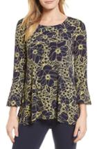 Women's Chaus Garden Breeze Bell Sleeve Top - Blue