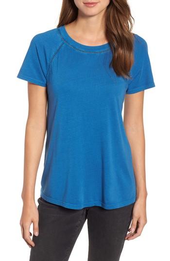 Women's Caslon Lace Back Swing Tee - Blue