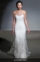 Women's Anna Maier Couture Mirielle Strapless Corded Lace Trumpet Gown