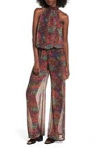 Women's Sentimental Ny Halter Chiffon Jumpsuit - White