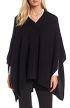 Women's Halogen Cashmere Poncho, Size - Black