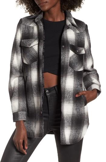 Women's Lira Clothing Keegan Plaid Jacket - Black