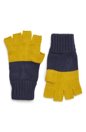 Men's The Rail Colorblock Fingerless Gloves, Size - Blue