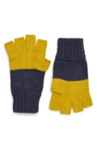 Men's The Rail Colorblock Fingerless Gloves, Size - Blue