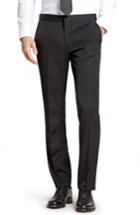 Men's Bonobos Flat Front Wool Tuxedo Trousers - Black