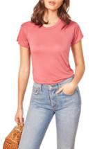 Women's Reformation Alex Slim Tee - Pink