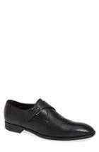 Men's Ermenegildo Zegna Single Strap Monk Shoe Us / 8uk - Black