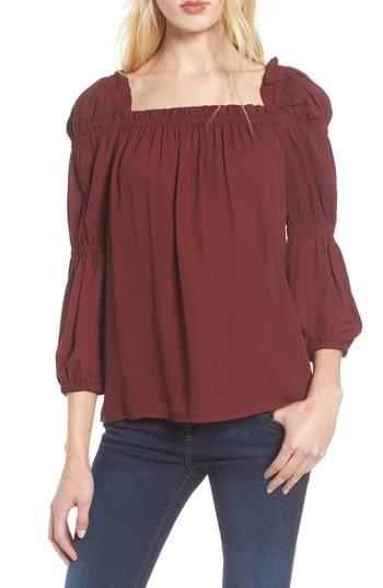 Women's Cece Ruffle Blouse, Size - Red
