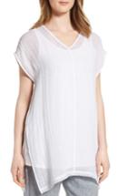 Women's Eileen Fisher Organic Linen Tunic Top - White
