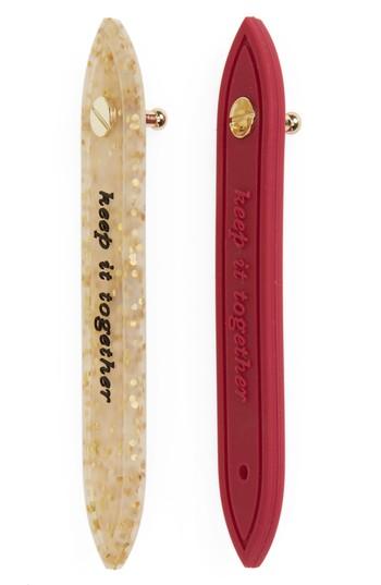 Kate Spade New York Set Of 2 Cord Keepers - Metallic
