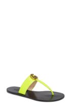 Women's Gucci Marmont T-strap Sandal Us / 34eu - Yellow