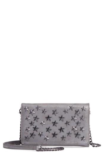 Women's Chelsea28 Alexa Stars Faux Leather Wallet On A Chain - Metallic
