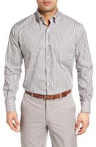 Men's Peter Millar Summertime Regular Fit Check Sport Shirt - Black