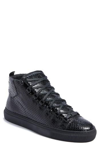 Men's Balenciaga Arena High Sneaker Us / 39eu - Black