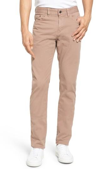 Men's Boss Delaware Slim Fit Stretch Cotton Pants X 34 - Beige
