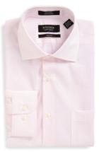 Men's Nordstrom Men's Shop Trim Fit Non-iron Check Dress Shirt .5 32/33 - Pink
