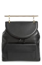 M2malletier Calfskin Leather Backpack - Black