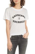 Women's Sub Urban Riot 'espresso Yourself' Graphic Tee - White
