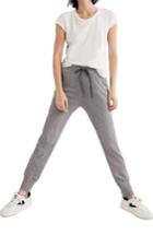 Women's Madewell Terry Trouser Sweatpants, Size - Grey