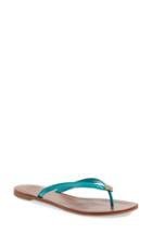 Women's Tory Burch 'terra' Flip Flop .5 M - Blue