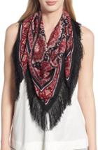 Women's Kate Spade New York Medallion Piano Shawl, Size - Black