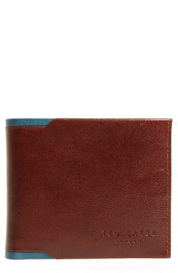 Men's Ted Baker London Sidd Leather Wallet - Brown
