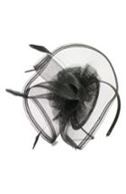 Women's Nordstrom Bow Veil Fascinator Headband - Black