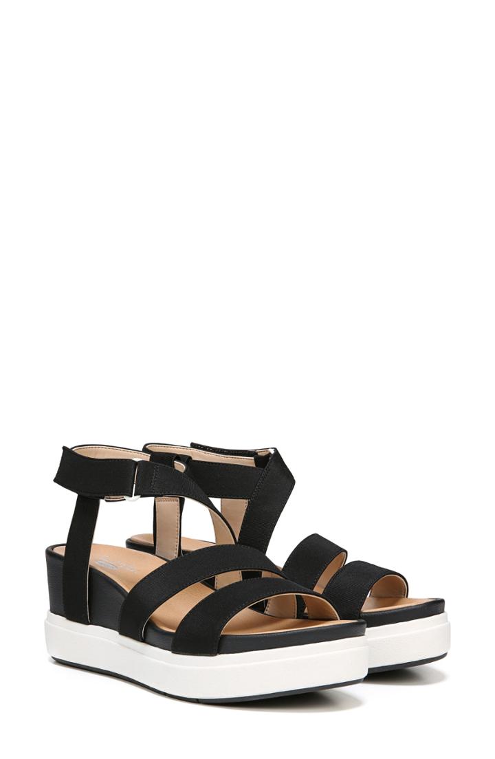 Women's Dr. Scholl's Social Wedge Sandal .5 M - Black