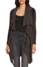Women's Willow & Clay Chenille Shawl Collar Cardigan - Grey