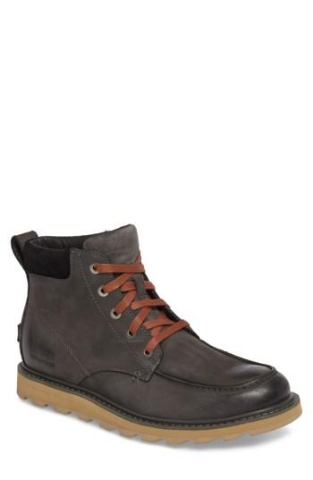 Men's Sorel Madson Moc Toe Boot M - Grey