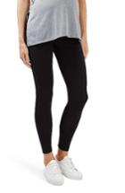 Women's Topshop Logo Elastic Maternity Leggings Us (fits Like 0-2) - Black