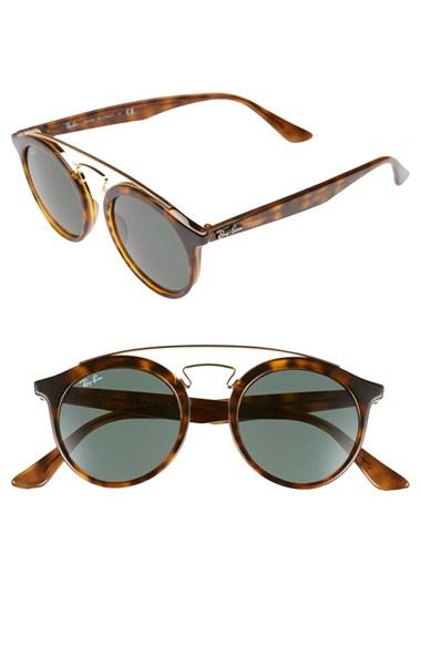 Women's Ray-ban Highstreet 46mm Sunglasses - Havana