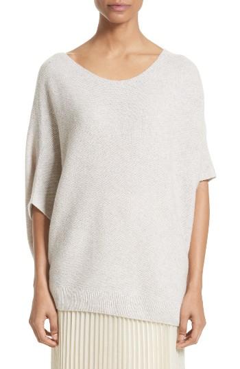 Women's St. John Collection Cashmere Asymmetrical Sweater, Size - Pink
