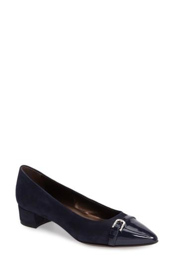 Women's Agl Belted Block Heel Pump .5us / 36.5eu - Blue