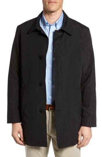 Men's Cole Haan Water Resistant Car Coat - Black
