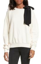 Women's Frame Bow Sweatshirt - Ivory