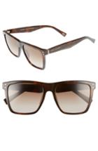 Women's Marc Jacobs 54mm Flat Top Gradient Square Frame Sunglasses - Havana Medium