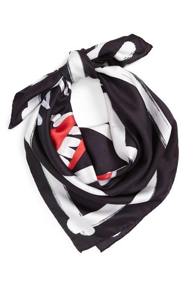 Women's Moschino Skull Silk Scarf