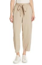 Women's Eileen Fisher Lantern Twill Ankle Pants, Size - Beige