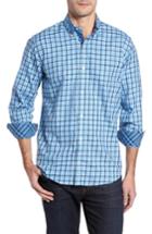 Men's Tailorbyrd Benton Check Sport Shirt, Size - Blue