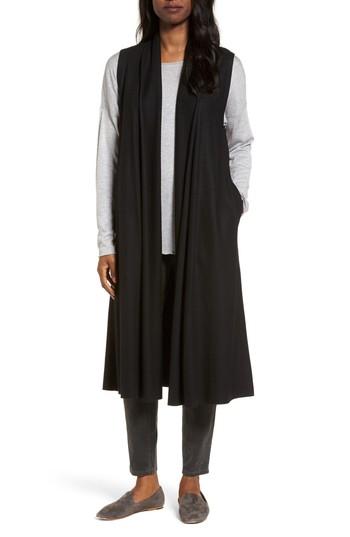 Women's Eileen Fisher Long Boiled Wool Vest