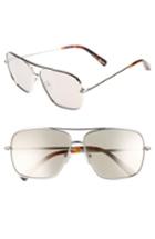 Women's Elizabeth And James Deacon 61mm Aviator Sunglasses - Silver